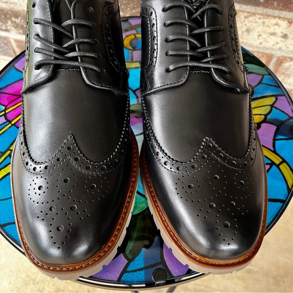 Vince Camuto Black Kaori Wingtip Lace Up Derby‎ Dress Shoe Professional Office main image 5